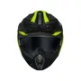 Capacete Aberto Norisk Darth 2 X1 Preto Fosco HV Amarelo