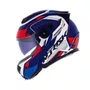 Capacete Articulado Norisk Ff345 Route Speedmax Azul Branco