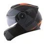 Capacete Articulado Norisk FF345 Route Stroke Preto Cinza Laranja