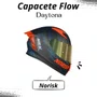 Capacete Fechado Norisk Flow Daytona Azul Fosco Laranja