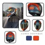 Capacete Fechado Norisk Flow Daytona Azul Fosco Laranja