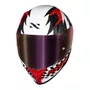 Capacete Norisk Flow Daytona Branco Vermelho
