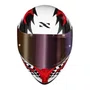 Capacete Norisk Flow Daytona Branco Vermelho