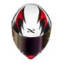Capacete Norisk Flow Daytona Branco Vermelho