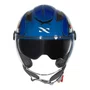 Capacete Aberto Norisk Orion SV Danger Azul Escuro