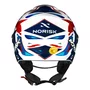 Capacete Aberto Norisk Orion SV Denver Azul Vermelho