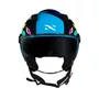 Capacete Aberto Norisk Orion SV Denver Preto Verde