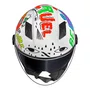 Capacete Aberto Norisk Orion SV Free Branco Laranja