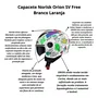 Capacete Aberto Norisk Orion SV Free Branco Laranja