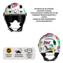 Capacete Aberto Norisk Orion SV Free Branco Laranja