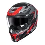 Capacete Fechado Norisk Rock C/ Oculos Solar Tactical Preto Vermelho