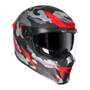 Capacete Fechado Norisk Rock C/ Oculos Solar Tactical Preto Vermelho