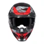 Capacete Fechado Norisk Rock C/ Oculos Solar Tactical Preto Vermelho
