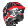 Capacete Fechado Norisk Rock C/ Oculos Solar Tactical Preto Vermelho