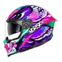Capacete Fechado Norisk Rock Com Oculos Solar Butterfly Rosa