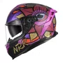 Capacete Norisk Strada 2 Lotus Preto Rosa Fosco