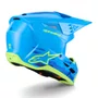 Capacete Off Road Alpinestars SM3 Force Azul Brilho