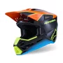 Capacete Off Road Alpinestars SM3 Fray Preto Laranja Amarelo