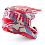 Capacete Off Road Alpinestars SM7 Beast Coast Cinza Claro Laranja
