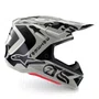 Capacete Off Road Alpinestars SM7 Wolf Dust Cinza Claro Preto