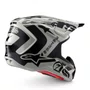 Capacete Off Road Alpinestars SM7 Wolf Dust Cinza Claro Preto