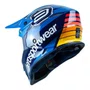Capacete Off Road Asw Fusion 2.0 Relay Azul Marinho Laranja