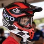 Capacete Off Road Asw R3 Victorious Preto Branco Vermelho