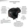 Capacete Articulado Race Tech Signal Preto Fosco