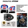 Capacete Fechado Racer1 Rc1 Icone Azul Branco Vermelho Mais Viseira Rc1 Fume