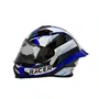 Capacete Fechado Racer1 Rc1 Icone Branco Preto Azul Mais Viseira Rc1 Fume