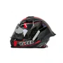 Capacete Fechado Racer1 Rc1 Icone Preto Cinza Vermelho Mais Viseira Rc1 Fume