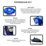 Capacete Fechado Racer1 Rc1 Nava Azul Branco Vermelho Mais Viseira Rc1 Fume