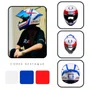Capacete Fechado Racer1 Rc1 Nava Branco Azul Vermelho Mais Viseira Rc1 Fume