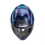 Capacete Fechado Racer1 Rc1 Octane Azul Cinza Vermelho Mais Viseira Rc1 Fume