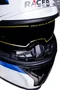 Capacete Fechado Racer1 Rc2 Start Attitude Preto Branco Azul