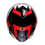 Capacete Fechado Racer1 Rc2 Start Attitude Preto Branco Vermelho