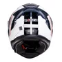 Capacete Fechado Racer1 Rc2 Start Brave Branco Preto Vermelho
