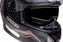 Capacete Fechado Racer1 Rc2 Start Brave Preto Cinza Vermelho