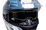Capacete Fechado Racer1 Rc2 Start Spirit Azul Branco Prata