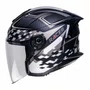 Capacete Aberto Racer1 Rc3 Wind-R Glory Preto Cinza Prata