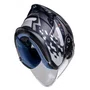 Capacete Aberto Racer1 Rc3 Wind-R Glory Preto Cinza Prata