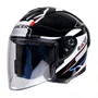 Capacete Aberto Racer1 Rc3 Wind-R Horizon Preto Branco Vermelho Azul