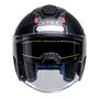 Capacete Aberto Racer1 Rc3 Wind-R Horizon Preto Branco Vermelho Azul