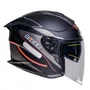 Capacete Aberto Racer1 Rc3 Wind-R Horizon Preto Cinza Vermelho
