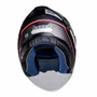 Capacete Aberto Racer1 Rc3 Wind-R Horizon Preto Cinza Vermelho