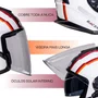 Capacete Aberto Racer1 Rc3 Wind-R Voyager Branco Vinho Preto Laranja