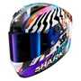 Capacete Fechado Shark Aeron Speed Fancy Branco Laranja