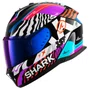 Capacete Fechado Shark Skwal I3 Speed Fancy Branco Laranja