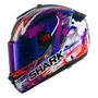 Capacete Shark Spartan RS Carbon Zarco Signature Branco Roxo
