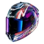 Capacete Shark Spartan RS Carbon Zarco Signature Branco Roxo